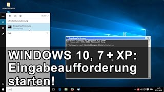 Eingabeaufforderung öffnen Tipp für Windows 10 7 und XP [upl. by Nollahp336]