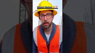 Talented workers 😲 adamrose talented workers engineering construction job shorts funny tips [upl. by Griffin]