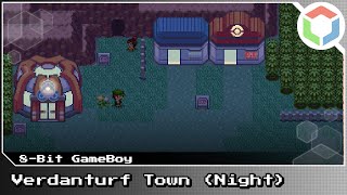 COMMISSION Verdanturf Town  Night 8bit GameBoy  Pokémon Ruby  Sapphire  Emerald [upl. by Stricklan]