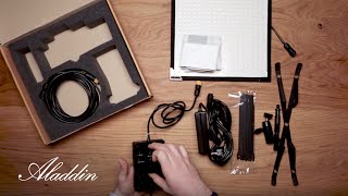 ALADDIN BIFLEX 1 Unboxing  Flexible LED Panel [upl. by Ecineg647]