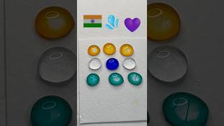 dian🇮🇳Flower🌼india flag colour mixing art satisfying youtubeshorts viralshorts colors flag [upl. by Iramaj]