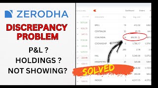 Discrepancy problem in zerodha solved [upl. by Tullus520]