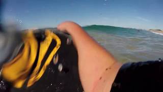 Bodyboarding POVMona Vale Basin Womp Shorebreak [upl. by Lohner]