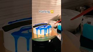 Simple cake decoration ideas cake shortsfeed cakedesign cakeart food cakeintelugu viralvideo [upl. by Malvia]