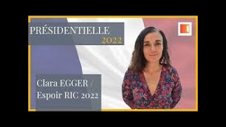 Présidentielles  Clara EGGER [upl. by Concha514]