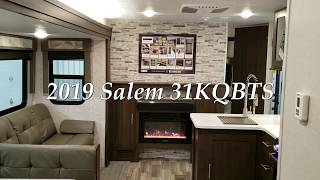 2019 5 Forest River Salem 31KQBTS Travel Trailer at Couchs RV Nation a RV Wholesaler  RV Reviews [upl. by Ailhad656]