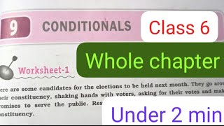 Dav Class 6 sub english practice ch 9 conditionals whole chapter under 2 min [upl. by Enicnarf973]