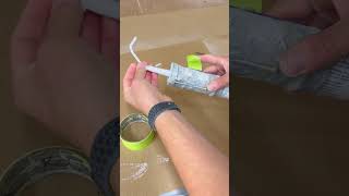 CAULK those AWKWARD SPACES Try this carpentryquicktip to make it easier [upl. by Yeltrab]