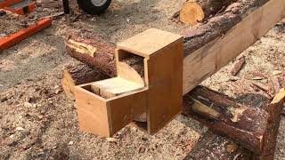 Building a half dovetail notched cabin from the ground up Part one [upl. by Iznik]