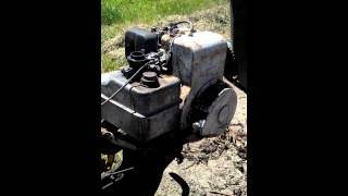 Antique tiller Burns chain drive [upl. by Marguerite]