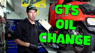 How To Do an Oil Change on a Vespa GTS 250300 [upl. by Zaneta]