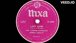 Lonnie Donegans Skiffle Group  Lost John [upl. by Noell]