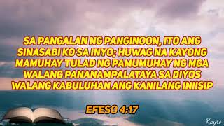 EFESO 41732 TAGALOG BIBLE VERSE [upl. by Atat742]