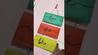 DIY wall hanging shorts DIY wall hanging priyaverma8112 [upl. by Anekam971]