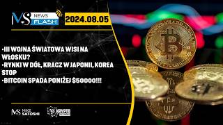 KRACH NA RYNKACH BITCOIN PONIŻEJ 50K JAPONIA NAJGORZEJ OD 1987 KOREA ZAWIESZA NOTOWANIA [upl. by Ajoop]