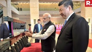 PM Narendra Modi Visit Hubei Provincial Museum In Wuhan  ModiInChina [upl. by Herwin]