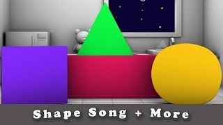 Shapes Song  Five little Monkey  Finger Family  Plus More [upl. by Amahcen]