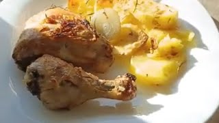 pollo al forno con patate facile da preparare [upl. by Tifanie]