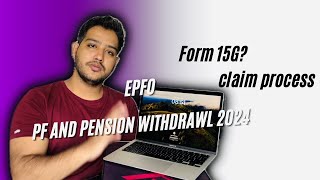 EPF withdrawal process 2024  PF online claim  form 15G required   how to fill online PF Form [upl. by Hernando]