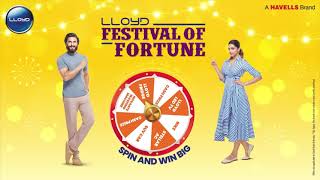 Celebrate Diwali with Lloyd Festival of Fortune  Spin amp Win Big [upl. by Eiuqnimod]