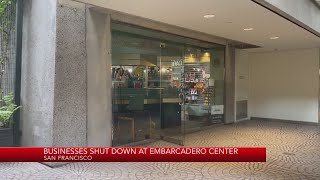 Businesses shut down at Embarcadero center [upl. by Artimid]