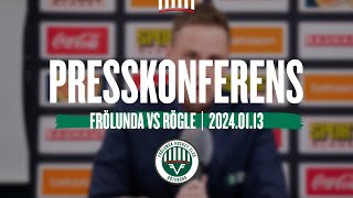 Presskonferensen efter Frölunda  Rögle [upl. by Nitsur717]