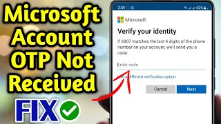 HOW TO FIX Microsoft Account OTP Not Received Verification Code Problem [upl. by Aimej527]