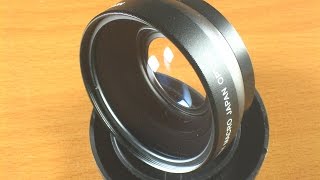 46mm 045X Wide Angle Lens Review with detachable Macro Lens [upl. by Imoan]