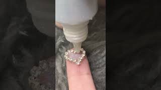 heart style earring making atdiy viralhomecreative diyjewellry viralreels viralshort [upl. by Oicelem]