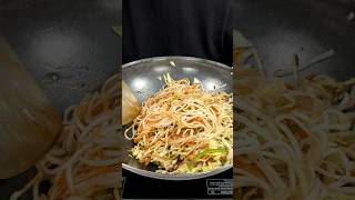 Street Style Veg Chowmein ASMR Cooking  shorts food cooking asmr indianasmrworld streetfood [upl. by Rehctaht238]