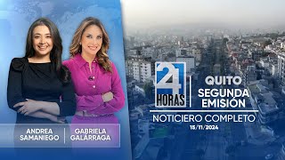 Noticiero de Quito Segunda Emisión 151124 [upl. by Woo]