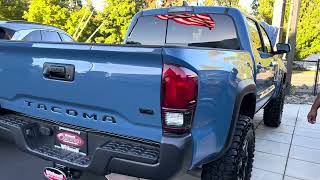 Cavalry blue Toyota Tacoma TRD OFF￼ Road Ironman suspension and RC upper control arms 35 inch lift [upl. by Dietz]