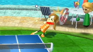 getting funky with wii sports resort table tennis [upl. by Adnak]