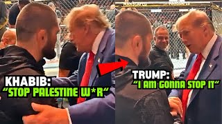 Khabib Nurmagomedov Tells Donald Trump To Stop The Wr In Palestine FULL CONVERSATION [upl. by Udell]