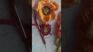 The Art of Needle Weaving Flowers  FLOWER EMBROIDERY [upl. by Ellehciram759]