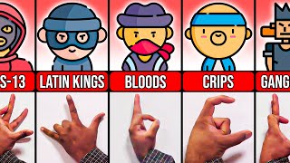 Gang Signs and Their Meanings Bloods Crips Chicago [upl. by Laureen]