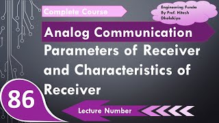 Characteristics of Receiver amp Parameters of Receiver Selectivity Sensitivity amp Fidelity Explained [upl. by Ralph]