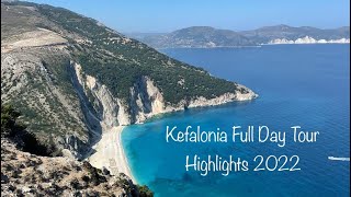 Kefalonia Cephalonia Highlights  Full Day Tour  Best Sites  Greece 2022 [upl. by Lenes]