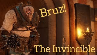 Bruz The Invincible How Many Orcs Does It Take To Defeat Bruz The Chopper In The FIGHTING PITS [upl. by Nnoryt]