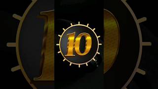 HD TIMER 10 SECOND  NO COPYRIGHT VIDEO  4K WITH SOUND animation countdown gk videoediting hd [upl. by Nuli]