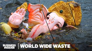 How Indians Handle Millions Of Tons Of Temple Offerings  World Wide Waste [upl. by Ardnua]