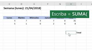 SUMAR EN EXCEL [upl. by Morlee284]