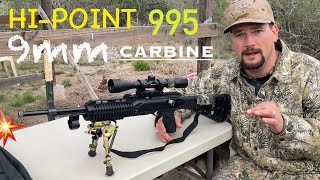 HiPoint 995 9mm Carbine Rifle Target Practice [upl. by Relyhcs]