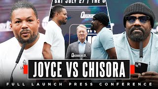 Joe Joyce vs Derek Chisora  FULL launch press conference as heavyweights collide at The O2 July 27 [upl. by Enimasaj607]