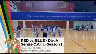 Red vs Blue  Div A  Semis CAIL Season 1  20Sep24 [upl. by Barrington]