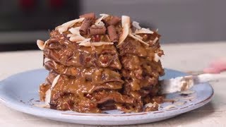 German Chocolate Pancakes  Southern Living [upl. by Ayortal]