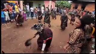 Amazing Masquerade dance from NW Cameroon Bafut Manjong tradiyional dance [upl. by Naivaf]