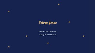 Stirps Jesse  Fulbert of Chartres  Early 11th Century [upl. by Trevar226]