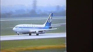 Olympic Airways  Boeing 737200  Takeoff DUS classic [upl. by Prue]