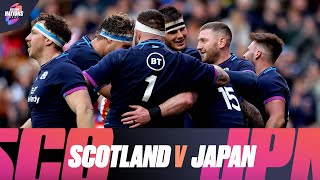 Scotland v Japan  Extended Match Highlights  Autumn Nations Series [upl. by Airrat]